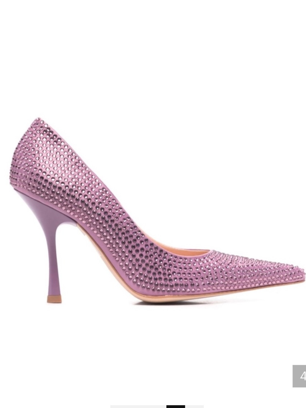 Liu Jo Lavender Rhinestone Pointed Toe Pumps